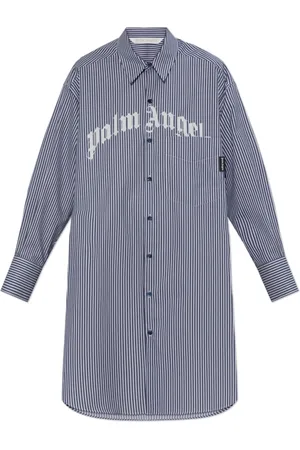 Palm Angels Dame, Kjoler, Blå, M