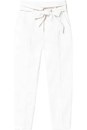 Twin-Set Dame, Bukser, Hvit, S