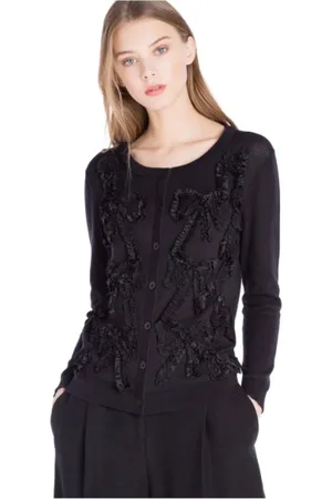 Twin-Set Dame, Strikkevarer, Svart, XS