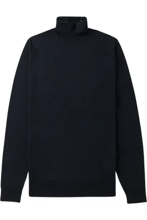 JOHN SMEDLEY Herre, Strikkevarer, Svart, S