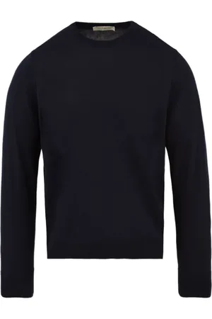 FILIPPO DE LAURENTIIS Herre, Strikkevarer, Blå, 3XL