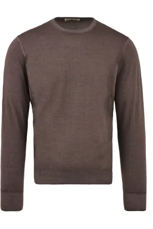 FILIPPO DE LAURENTIIS Herre, Strikkevarer, Brun, 2XL