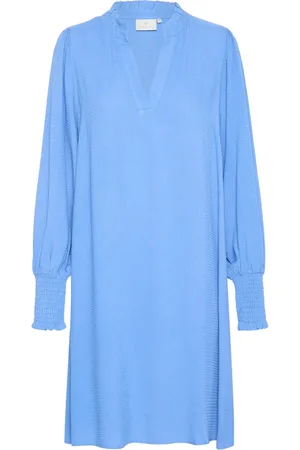 Kaffe Dame, Kjoler, Blå, 3XL
