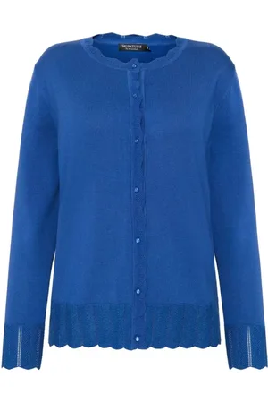 Signature Dame, Strikkevarer, Blå, 2XL