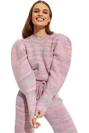LOVESHACKFANCY Dame, Strikkevarer, Rosa, M