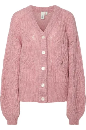 Y.A.S Dame, Strikkevarer, Rosa, XL