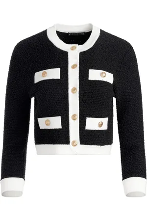 ALICE+OLIVIA Dame, Strikkevarer, Svart, L