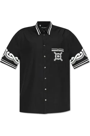 Dolce & Gabbana Herre, Skjorter, Svart, 2XL