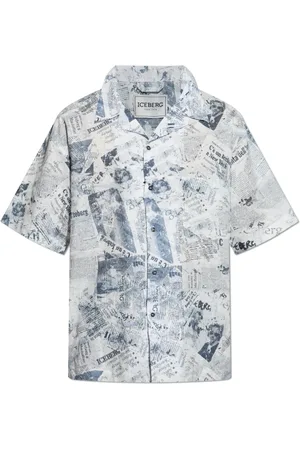 Iceberg Herre, Skjorter, Hvit, 2XL