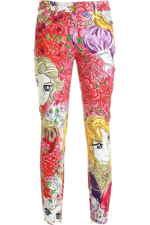 Moschino Dame, Bukser, Flerfarget, S