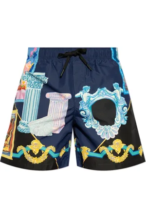 VERSACE Herre, Svømmetøy, Blå, 2XL