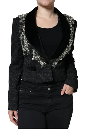 Dolce & Gabbana Dame, Jakker, Svart, M