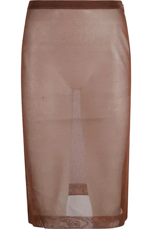 Saint Laurent Dame, Skjørt, Brun, M