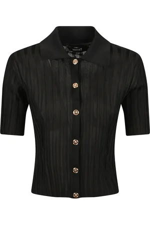 VERSACE Dame, Strikkevarer, Svart, S