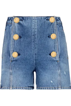 Balmain Dame, Shorts, Blå, S