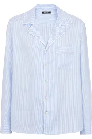 Balmain Herre, Skjorter, Blå, XL