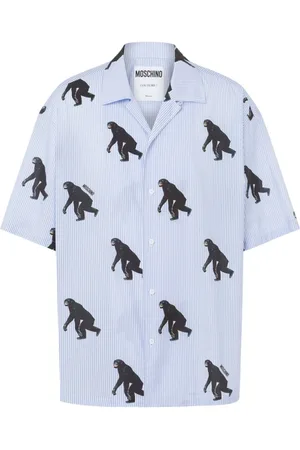 Moschino Herre, Skjorter, Blå, L