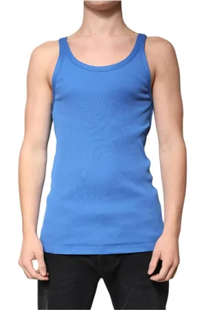 Dolce & Gabbana Herre, Topper, Blå, L