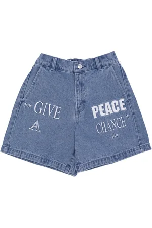 Obey Dame, Shorts, Blå, M