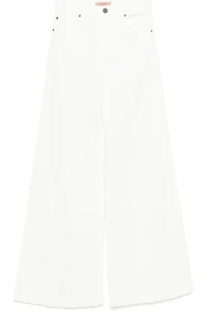 Twin-Set Dame, Jeans, Hvit, W28