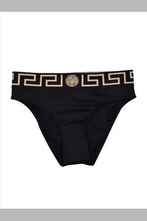 VERSACE Dame, Svømmetøy, Svart, XL