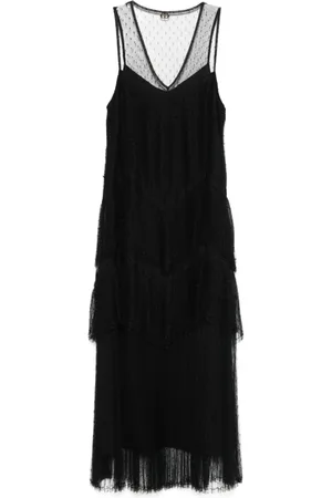 Twin-Set Dame, Kjoler, Svart, XS