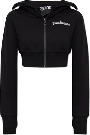 VERSACE Dame, Gensere & Hettegensere, Svart, S