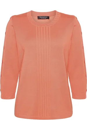 Signature Dame, Strikkevarer, Oransje, XL