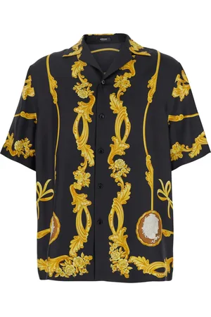 VERSACE Herre, Skjorter, Svart, XL