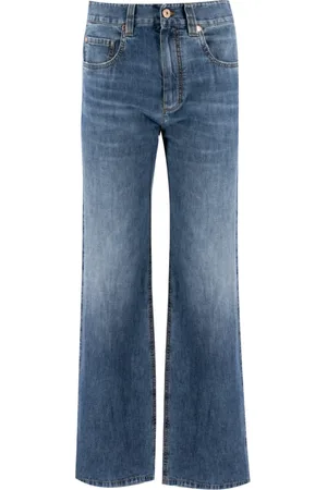 Brunello Cucinelli Dame, Jeans, Blå, S