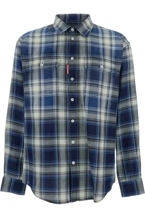 Dsquared2 Herre, Skjorter, Blå, M