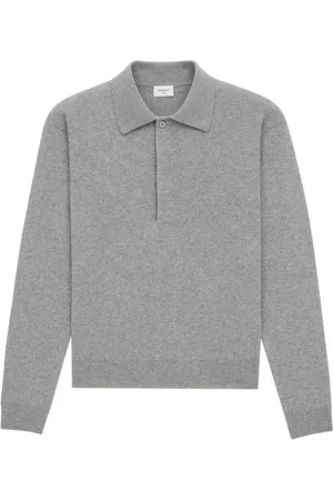 Saint Laurent Herre, Strikkevarer, Grå, S