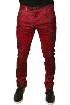 Dolce & Gabbana Herre, Jeans, Rød, M