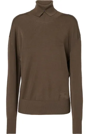 Burberry Dame, Strikkevarer, Brun, M