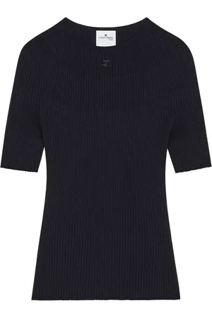 Courrèges Dame, Strikkevarer, Blå, XS