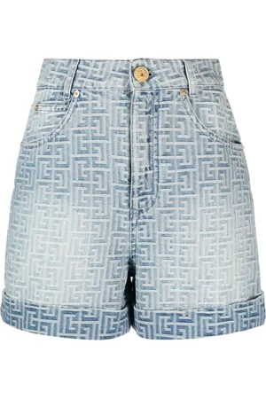 Balmain Dame, Shorts, Blå, S