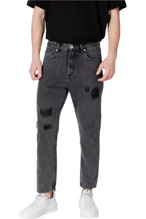 GIANNI LUPO Herre, Jeans, Svart, L
