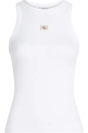 Calvin Klein Dame, Topper, Hvit, XL