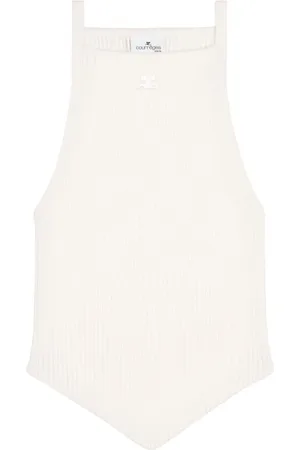 Courrèges Dame, Topper, Hvit, M