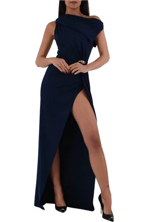 Elisabetta Franchi Dame, Kjoler, Blå, 2XL