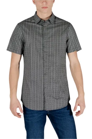 Armani Exchange Herre, Skjorter, Svart, XL
