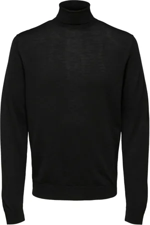 SELECTED Herre, Strikkevarer, Svart, M