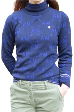 Aeronautica Militare Dame, Strikkevarer, Blå, S