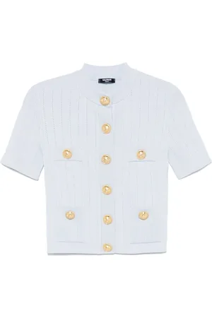 Balmain Dame, Strikkevarer, Blå, M