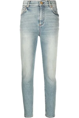 Balmain Dame, Jeans, Blå, L