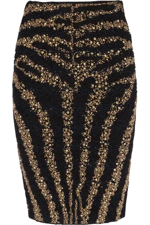 Balmain Dame, Skjørt, Flerfarget, 2XS