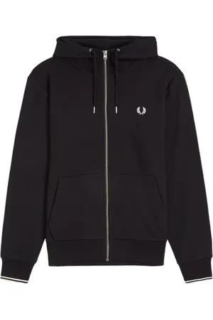 Fred Perry Herre, Gensere & Hettegensere, Svart, 2XL