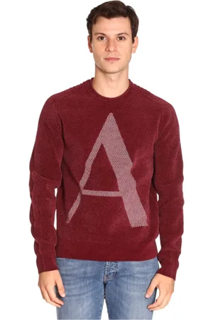 Armani Exchange Herre, Strikkevarer, Rød, S