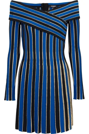 Balmain Dame, Kjoler, Blå, 2XS