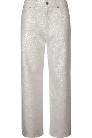 P.A.R.O.S.H. Dame, Jeans, Hvit, S